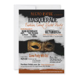 Ripped Grunge Masquerade Fashion Show Yacht Party Personalized Invitations