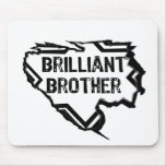 Ripped Star- Brilliant Brother- Black Mouse Pad