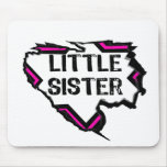 Ripped Star -Super Little Sister Pink/ Black Mouse Pad
