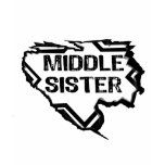 Ripped  Star - Super Middle Sister- Black t-shirts