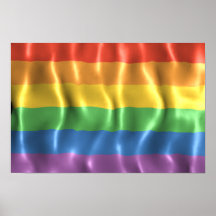 Rippled Pride Flag Posters