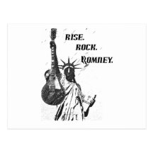 RISE. ROCK. ROMNEY - Romney for Prez Post Card