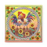 RISE & SHINE ROOSTERS by SHARON SHARPE magnets