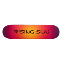 Rising Sun colour harmony Custom Skate Board