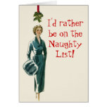 Risque vintage Christmas greeting card