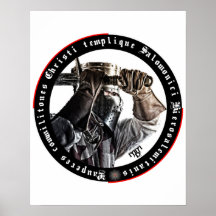 Ritter mit erhobenem Schwert Poster