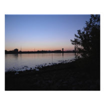 River at sunset photography