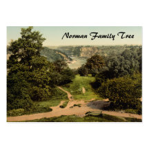 River Avon from Clifton Downs, Bristol, England Business Card Template