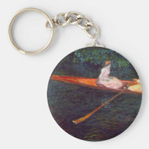 River Epte by Claude Monet Keychain