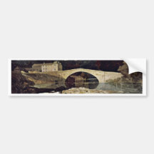 River Landscape With Cattle Herd By John Sell Cotm Bumper Stickers