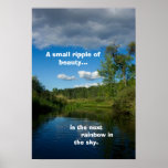 River Reflection: Ore Creek Michigan Print
