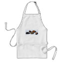 RIVER ROCKS, STONES: OIL PASTEL ART aprons