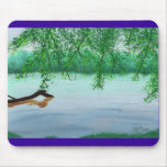 River scene mouse pad mousepads
