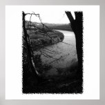 River Taw. Black and White. Poster