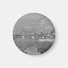 River Thames Art Refrigerator Magnets
