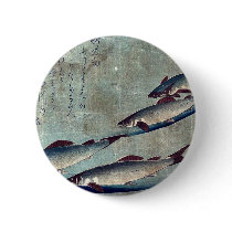 River trout (Ayu) by Andō, Hiroshige Ukiyo-e. Buttons