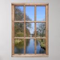 River View from a Window posters