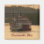Riverboat on Ohio River Fridge Magnets