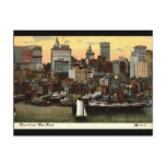Riverfront New York City Vintage c1905 Post Cards