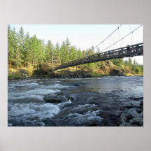 RIVERSIDE STATE PARK CCC BRIDGE - SPOKANE WA POSTERS