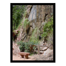 riverwalk bench postcard