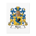 Rivet Family Crest postcards