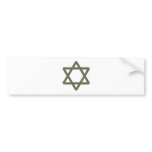 Rivet Star of David for Jewish Celebrations bumper stickers