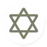 Rivet Star of David for Jewish Celebrations stickers