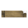 rivetted grungy gold metal plate bumper sticker