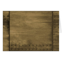 rivetted grungy gold metal plate