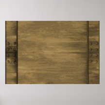 rivetted grungy gold metal plate print