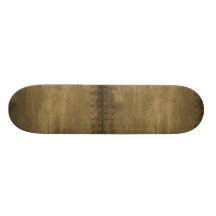 rivetted grungy gold metal plate skate decks