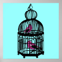 Riyah-Li Designs Caged Birds Poster