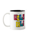 Riyah-Li Designs Retro Girl mugs