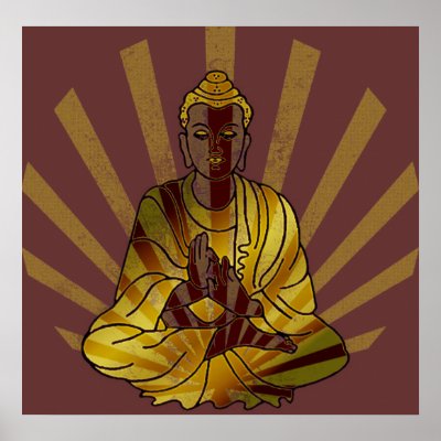 Riyah-Li Designs Vintage Buddha Poster