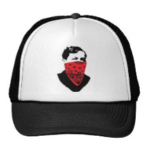RIZAL RED BANDANA TRUCKER HATS