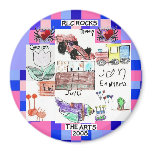 RLC Rocks The Arts Refrigerator Magnet