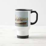 RMS Queen Mary Sailing New York 1950's Mug