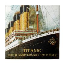 RMS Titanic 100th Anniversary Ceramic Tile