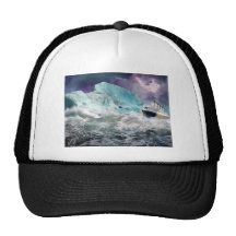 RMS Titanic and Iceberg Painting Hat