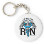 RN Caduceus Blue keychains