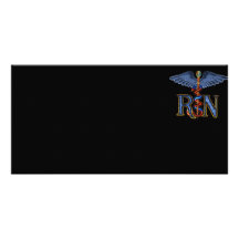RN Caduceus Personalized Photo Card