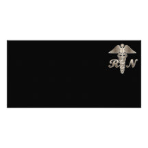 RN Caduceus Photo Card