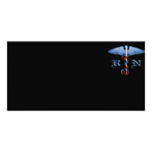 RN Caduceus Photo Card Template