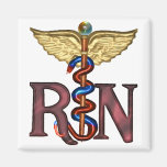 RN Caduceus Refrigerator Magnet