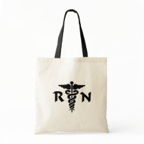 RN Medical Symbol Canvas Bags