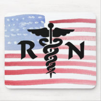 RN Medical Symbol Mouse Pads