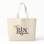 RN QRS Nurse Cap Design Canvas Bags