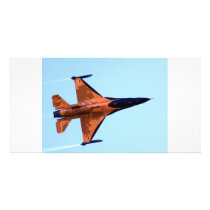 RNFA F16 Solo Display Personalized Photo Card