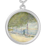 Road along the Seine near Asnieres, Van Gogh Necklace